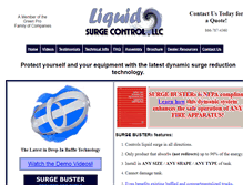 Tablet Screenshot of liquidsurgecontrol.com